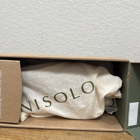 Nisolo Fina Almond Leather Pointed Toe Flat Size 10 - Picture 9 of 10